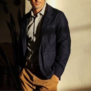 NWT RELWEN Flyweight Flex Blazer in Dark Navy‎ XL